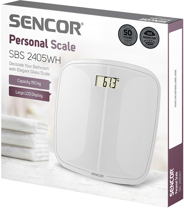 Фото - Ваги підлогові Sencor SBS 2405WH