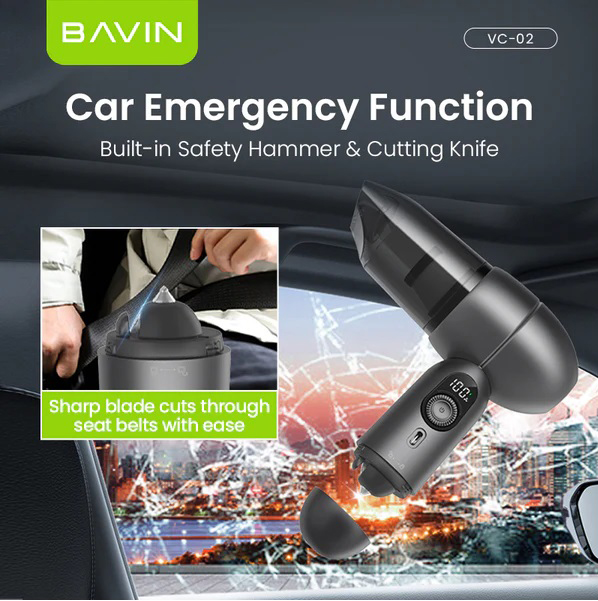 Фото - Автомобільний пилосос Bavin VC-02 15000Pa 2000mAh Black (Z-VC02 BK)