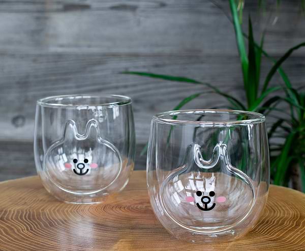 Фото - Набір склянок з подвійними стінками Ardesto Animals 300 мл 2 шт. (AR2630AR)