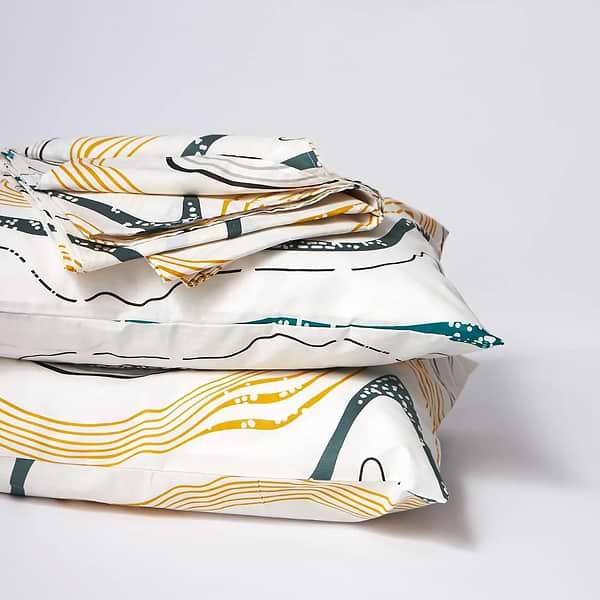 Фото - Комплект постільної білизни Moon&Star прост. 220х240 + 2 нав. 70х70 Бязь Gold Люкс Natural Waves (MS-880000323)