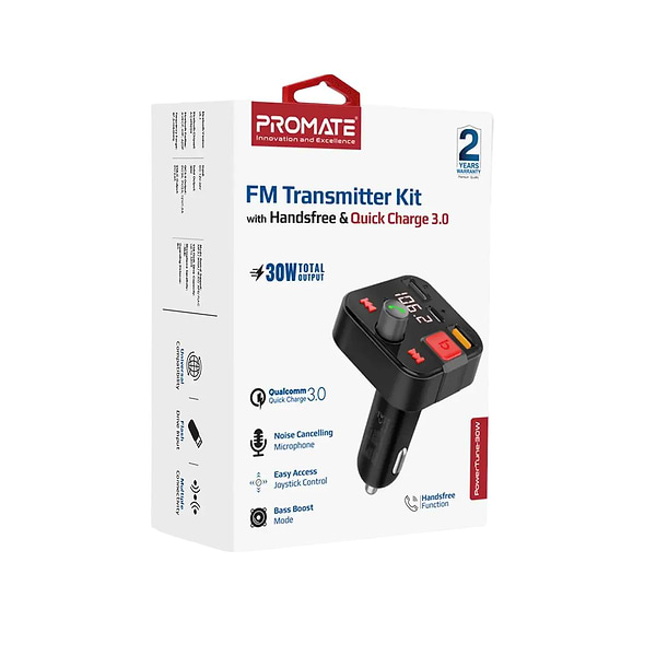 Фото - FM модулятор Promate Powertune-30w.Black