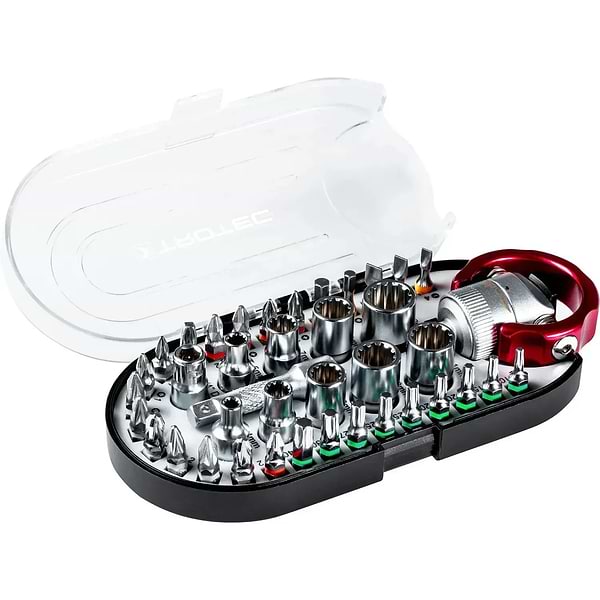 Фото - Викрутка зі змінними бітами Trotec 40 шт. Bit and Socket Wrench Set (6200001005)