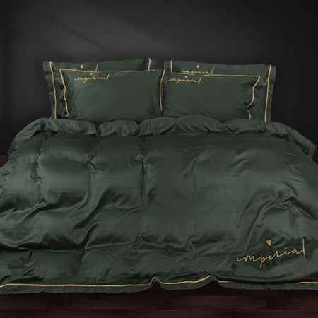 Комплект постельного белья MirSon Сатин Imperial Satin Emerald 175х210 (2200008576240)
