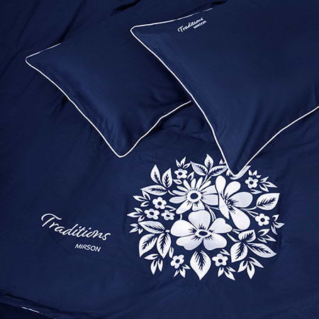 Комплект постельного белья MirSon Сатин ELIT 4052 Ocean "Traditions" 175х210 (2200010537994)