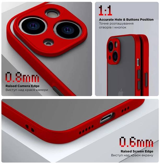 Фото - Чохол для смартфону Armorstandart Frosted Matte for Samsung A15 4G (A155) / A15 5G Red (ARM72517)