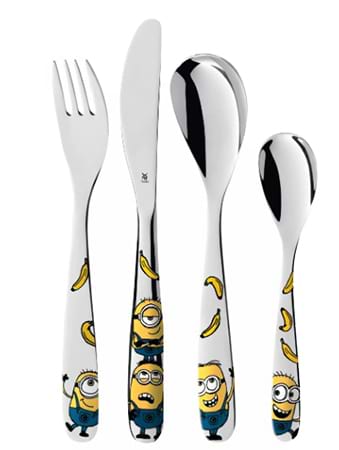 Фото - Набір столових приборів WMF 1286076040 MINIONS 4 пр