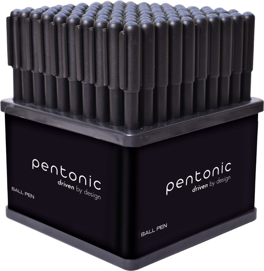 Набір ручок Linc Pentonic стенд 100 шт. чорна 0,7 мм (8904106866466)