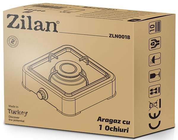 Фото - Плита газова настільна Zilan ZLN0018 Black
