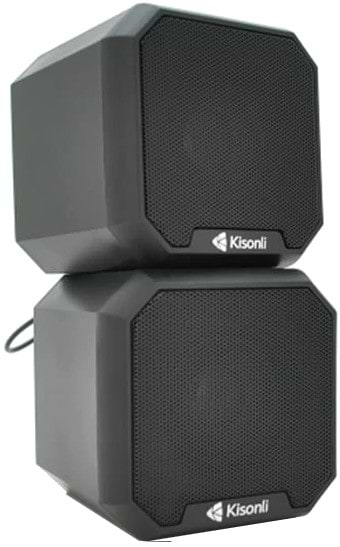Купити Комп'ютерна акустика звичайна 2.0 Kisonli KS-02/23409 Black - Фото 1 Комп'ютерна акустика звичайна 2.0 Kisonli KS-02/23409 Black - Фото 1