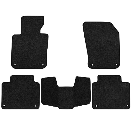 Коврики ворсовые в салон авто EVAtech Premium для Volvo V90 Cross Country 2016 2 поколение Combi EU черный кант (VV41348CB5VL8VPB)