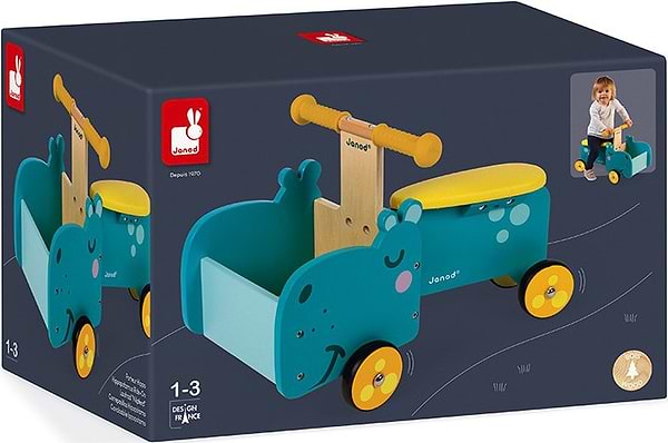 Фото - Толокар Janod Гіпопотам (J08003)