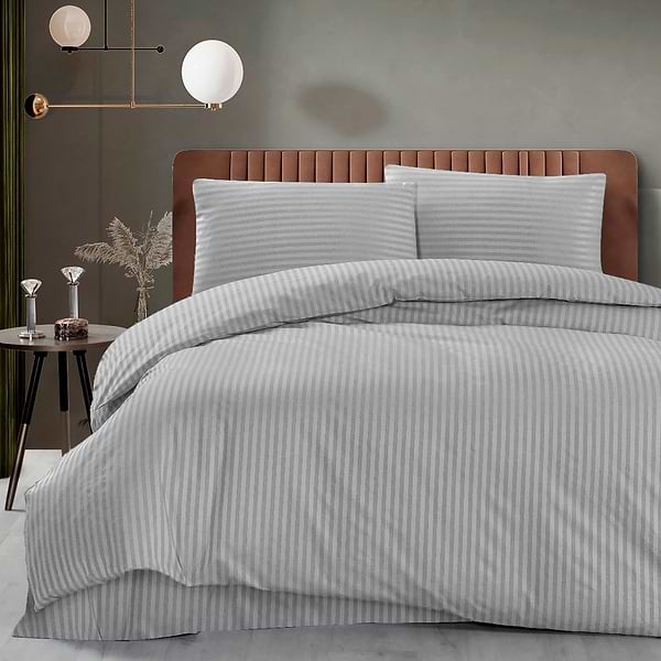 Фото - Комплект постельного белья Zastelli Gray Stripe 145х210 Серый (21670)