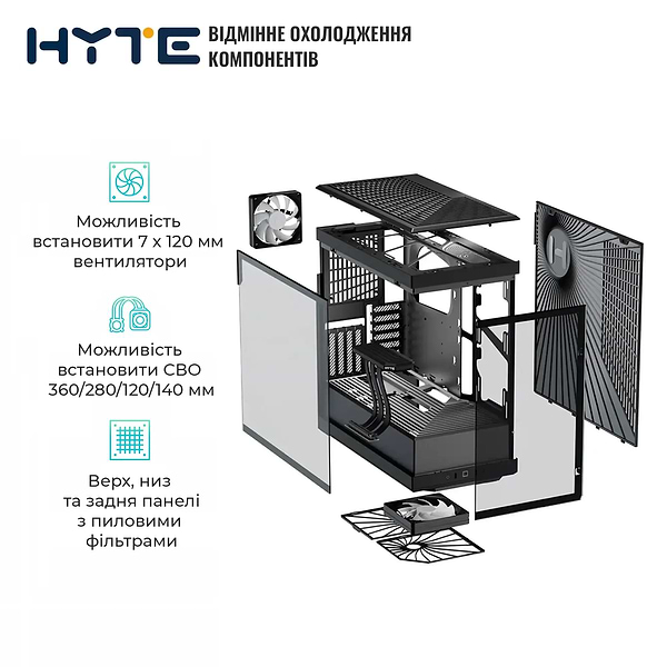 Фото - Корпус Hyte Y40 Black (CS-HYTE-Y40-B)