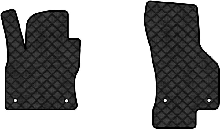 Коврики из экокожи в салон авто передние EVAtech для Octavia A7 (Subwoofer Canton) AT Skoda 2013-2020 3 поколение Combi EU (SK32062AV2AV4BBB)