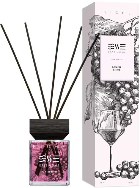 Фото - Аромадиффузор Esse Niche Розовое вино 100 мл (4820239121323)