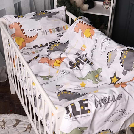 Фото - Комплект постільної білизни дитячий MirSon Kids Time 17-0698 Smoky Dinosaurs 143 x 210 см Бязь (2200010460247) Фото - Комплект постільної білизни дитячий MirSon Kids Time 17-0698 Smoky Dinosaurs 143 x 210 см Бязь (2200010460247)