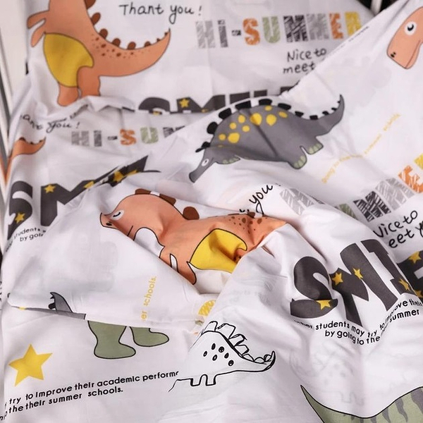 Фото - Комплект постільної білизни дитячий MirSon Kids Time 17-0698 Smoky Dinosaurs 143 x 210 см Бязь (2200010460247)