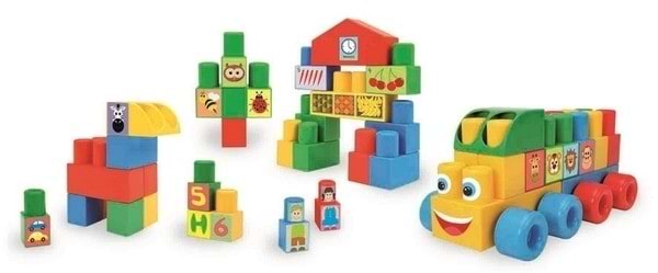 Фото - Пластиковый конструктор для малышей Wader Супер большой 140 эл. (41583)