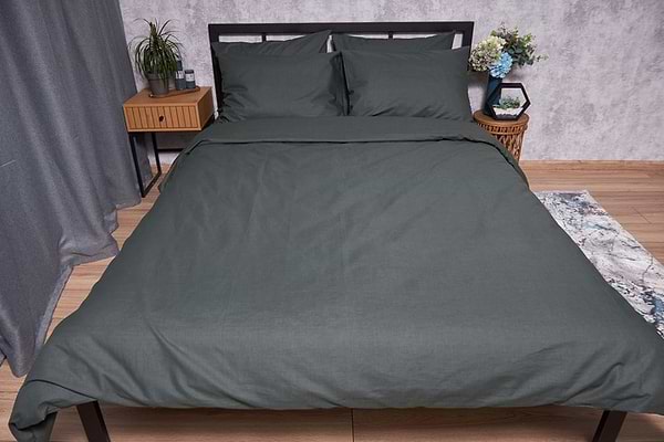 Фото - Комплект постельного белья Moon&Star Бязь Gold Люкс Dark Green 175х210 (MS-820002163)