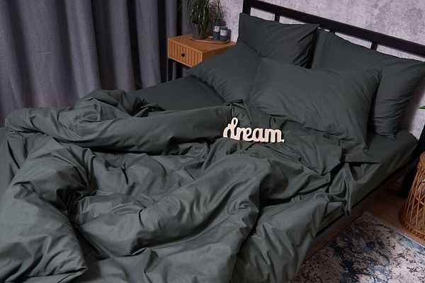 Фото - Комплект постельного белья Moon&Star Бязь Gold Люкс Dark Green 175х210 (MS-820002163)