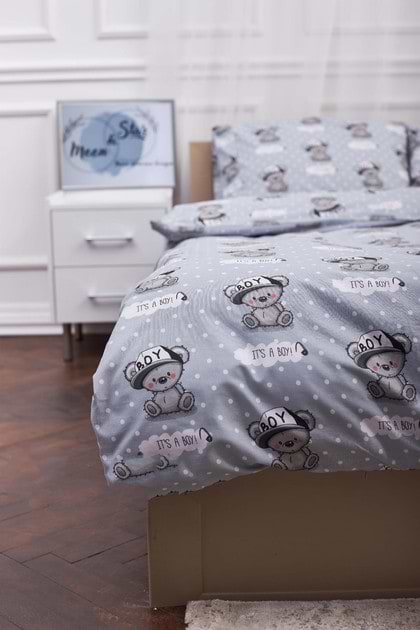 Фото - Комплект постільної білизни Moon&Star 175х210 Teddy Boy Бязь Gold Люкс (MS-820001362)