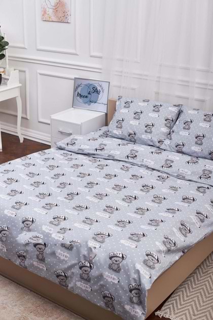 Фото - Комплект постільної білизни Moon&Star 175х210 Teddy Boy Бязь Gold Люкс (MS-820001362)