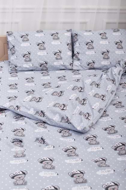 Фото - Комплект постільної білизни Moon&Star 175х210 Teddy Boy Бязь Gold Люкс (MS-820001362)