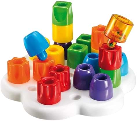 Мозаїка для малюків Quercetti Геометрія максі (21 шт. + Дошка) (4160-Q) - Фото 1