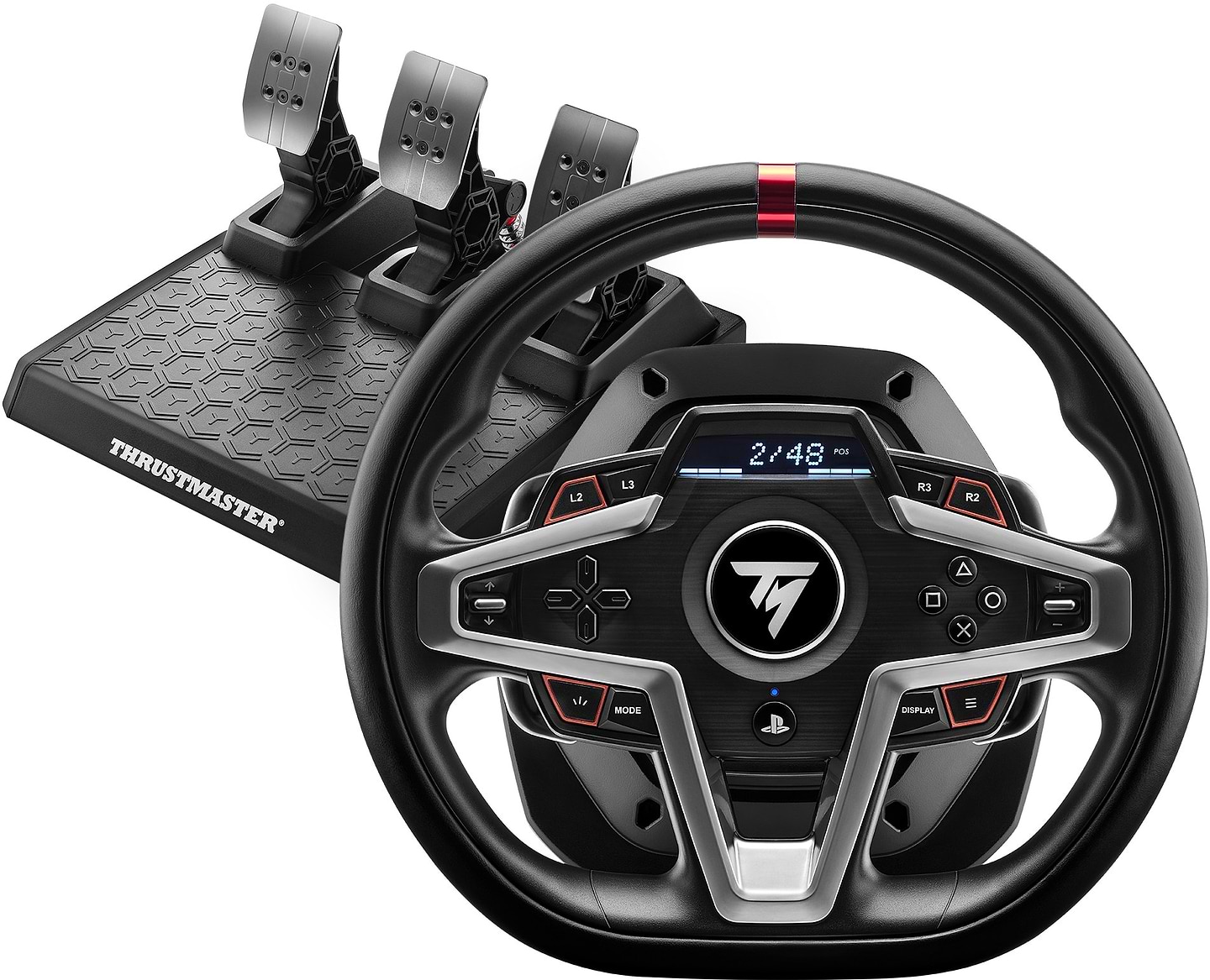 Руль Thrustmaster T248P, PC/PS5/PS4 + педали (4160783) - Фото 1