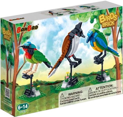 Пластиковий конструктор Banbao "Пташки" (408 елм.) 3 в 1 (5123)