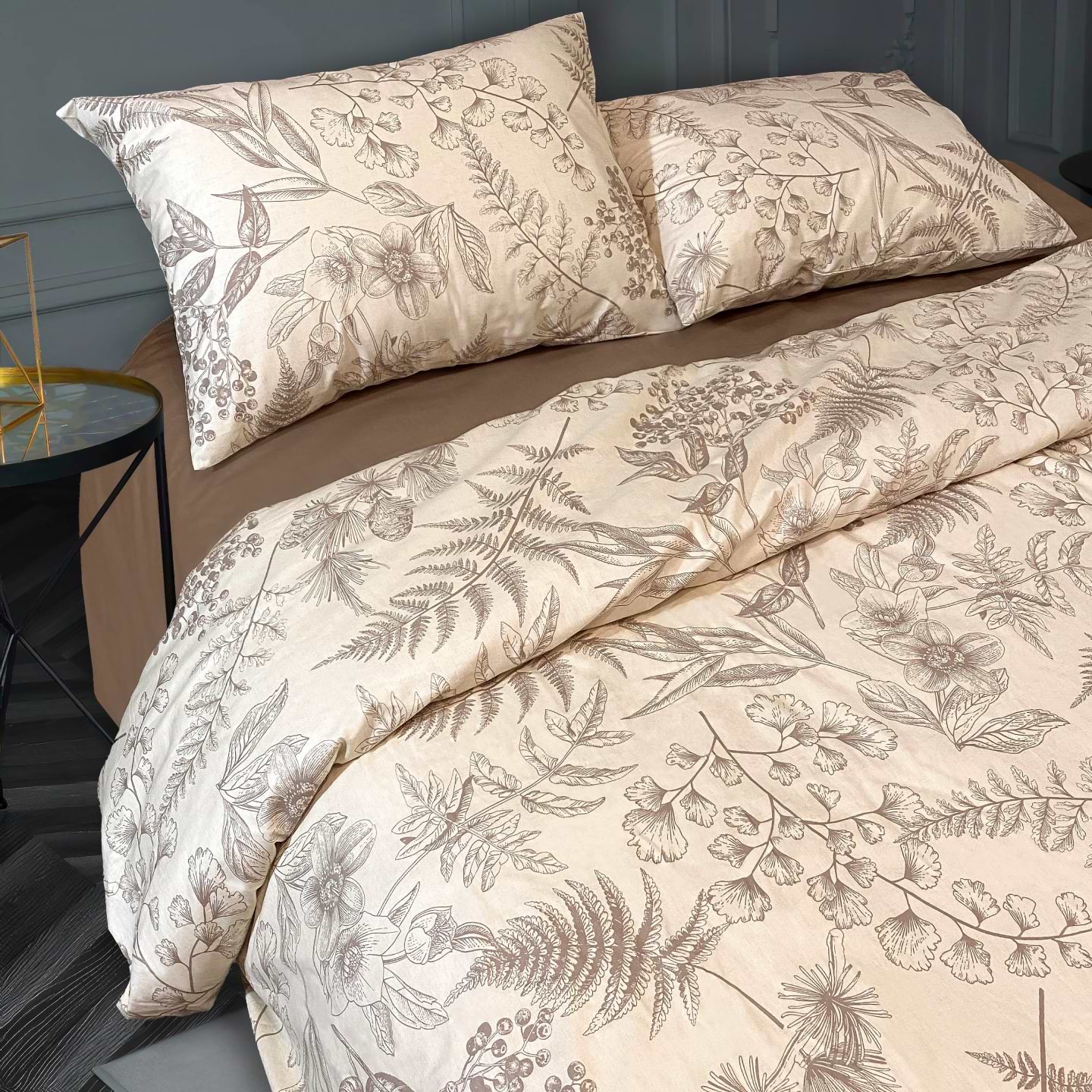 Комплект постельного белья Zastelli Лесная симфония Beige 2007/17-1319 AMPHORA 145х210 Бежевый (21867)