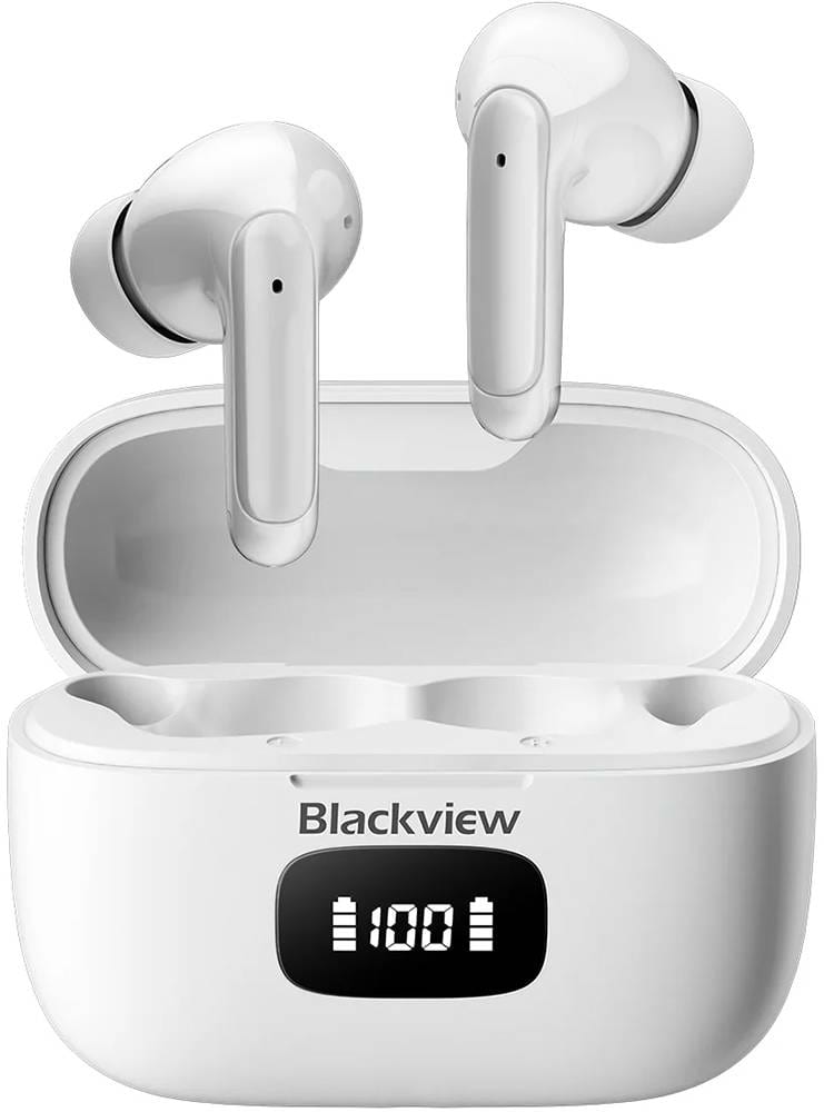Наушники вкладыши беспроводные TWS Blackview AirBuds 8 White - Фото 1