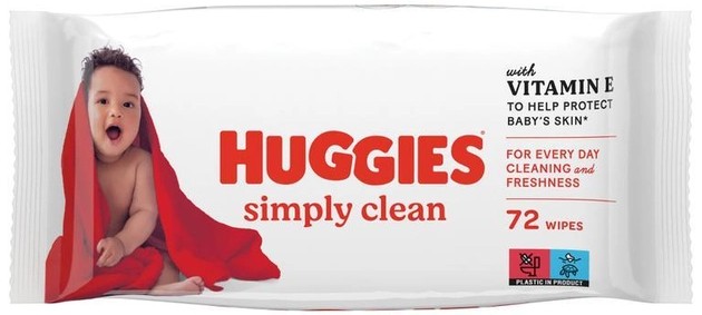 Фото - Салфетки влажные для детей Huggies Simply Clean, 72 шт. (5029053582238)