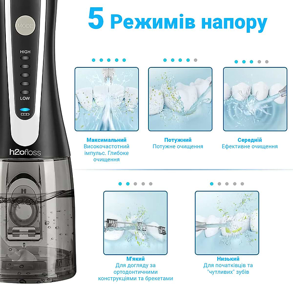 Фото - Іригатор H2OFloss HF-2 Black