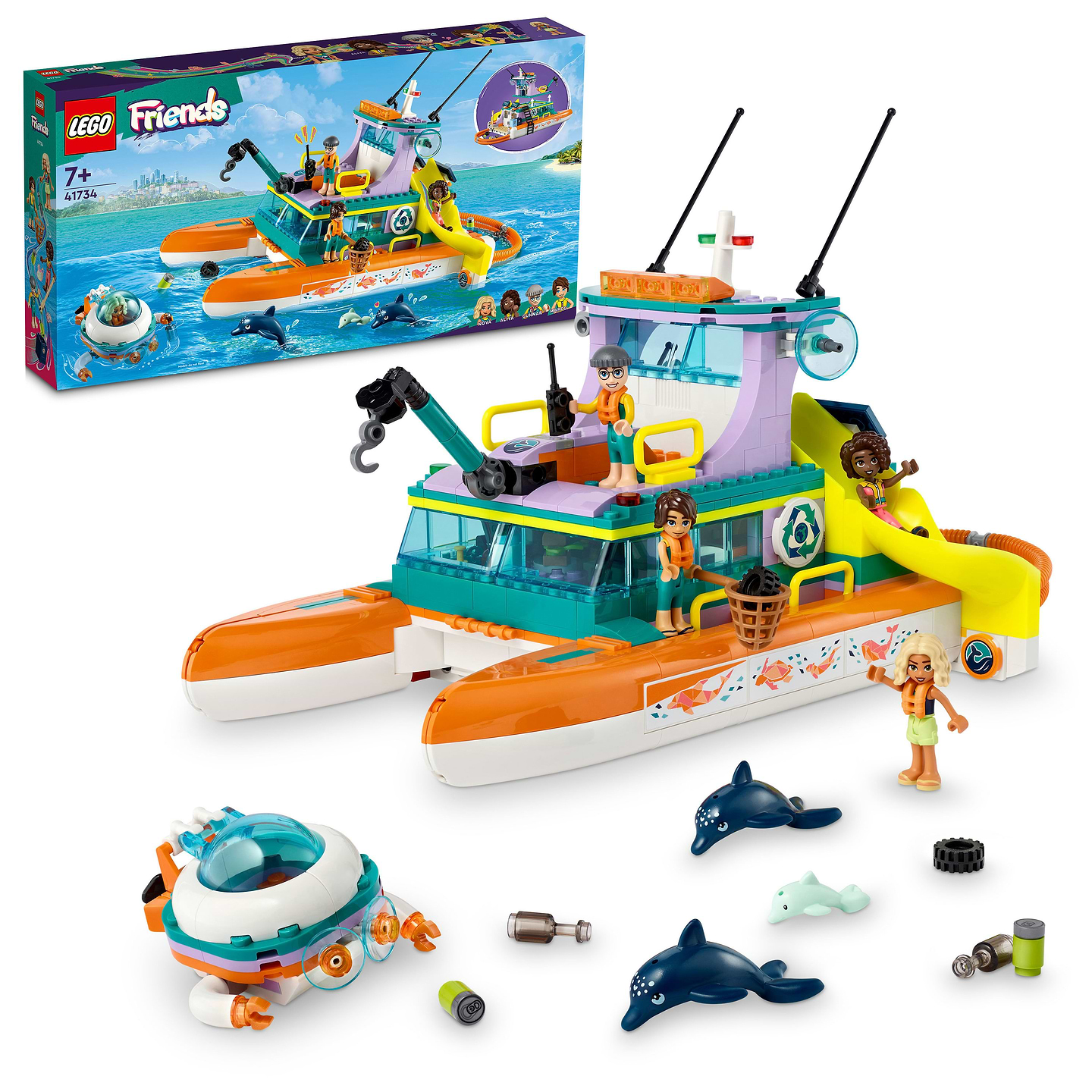 Конструктор LEGO Friends Лодка морской спасательной бригады (41734) - Фото 1