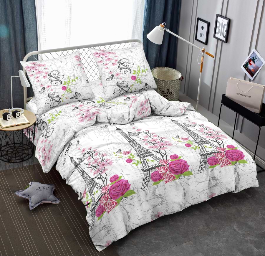 Комплект постельного белья Zastelli J1722-10 Париж жатка 2х145х210 Разноцветный (22038)