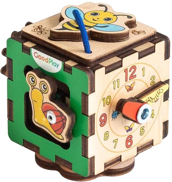 Фото - Бізіборд-куб GoodPlay "Бджілка"  5х5х5 (К114)