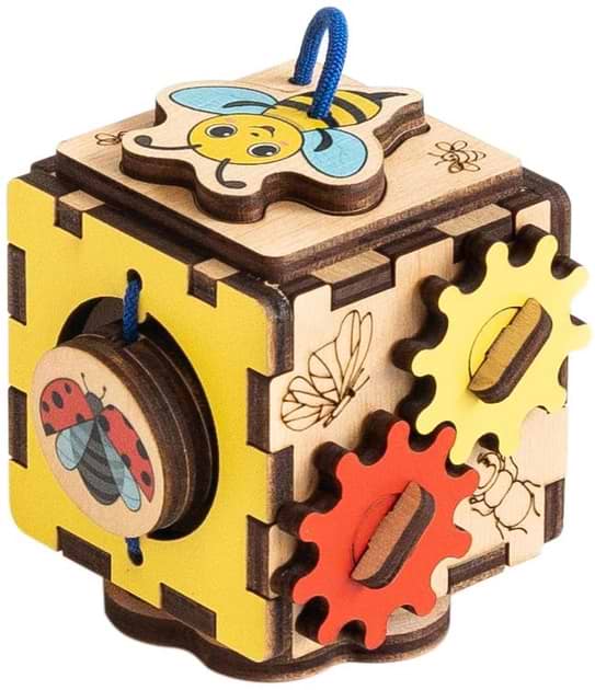 Фото - Бізіборд-куб GoodPlay "Бджілка"  5х5х5 (К114)