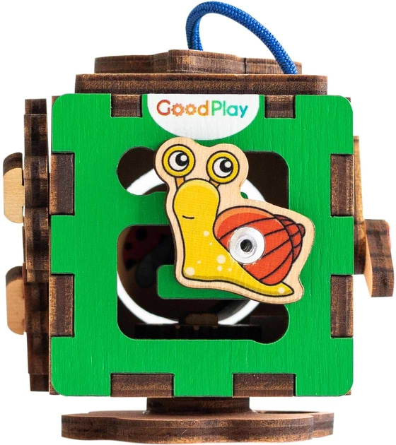 Фото - Бізіборд-куб GoodPlay "Бджілка"  5х5х5 (К114)