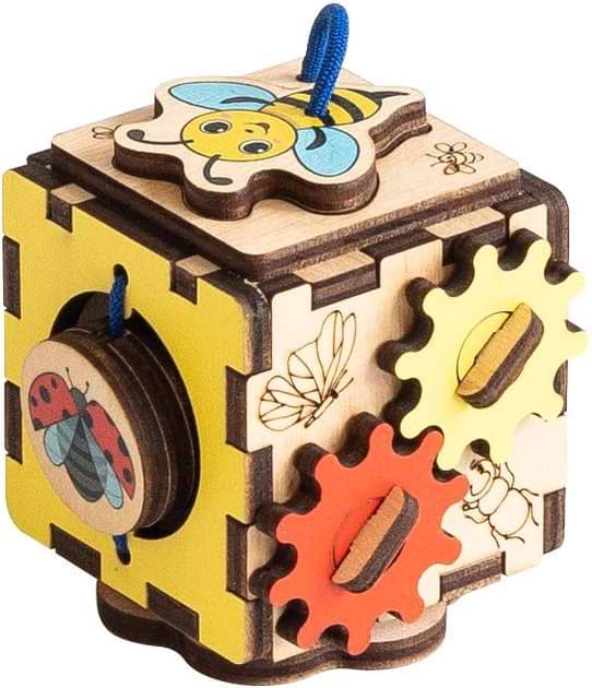 Фото - Бізіборд-куб GoodPlay "Бджілка"  5х5х5 (К114)