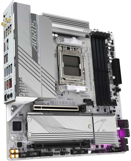 Фото - Материнская плата Gigabyte B650M A ELITE AX ICE DDR5