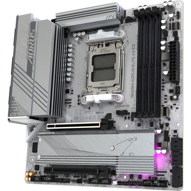 Фото - Материнская плата Gigabyte B650M A ELITE AX ICE DDR5