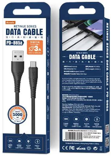 Фото - Кабель Proda Type-C Black ( PD-B85a-BK)