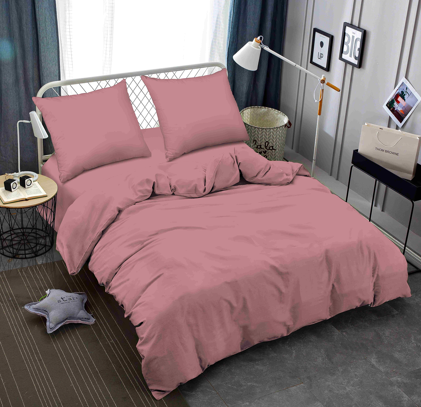 Комплект постельного белья Zastelli Dusty Rose жатка 200х220 см розовый (17-1718)