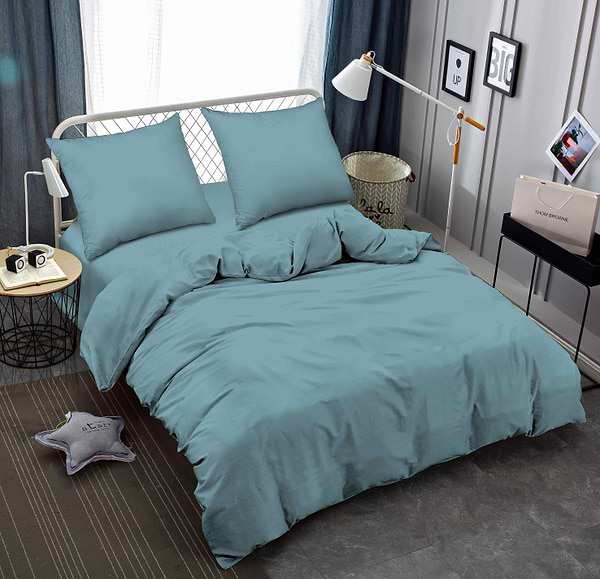 Фото - Комплект постельного белья Zastelli Smoke Blu жатка 200х220 см синий (17-4412)