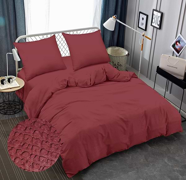 Фото - Комплект постельного белья Zastelli Earth Red жатка 200х220 см красный (18-1631)