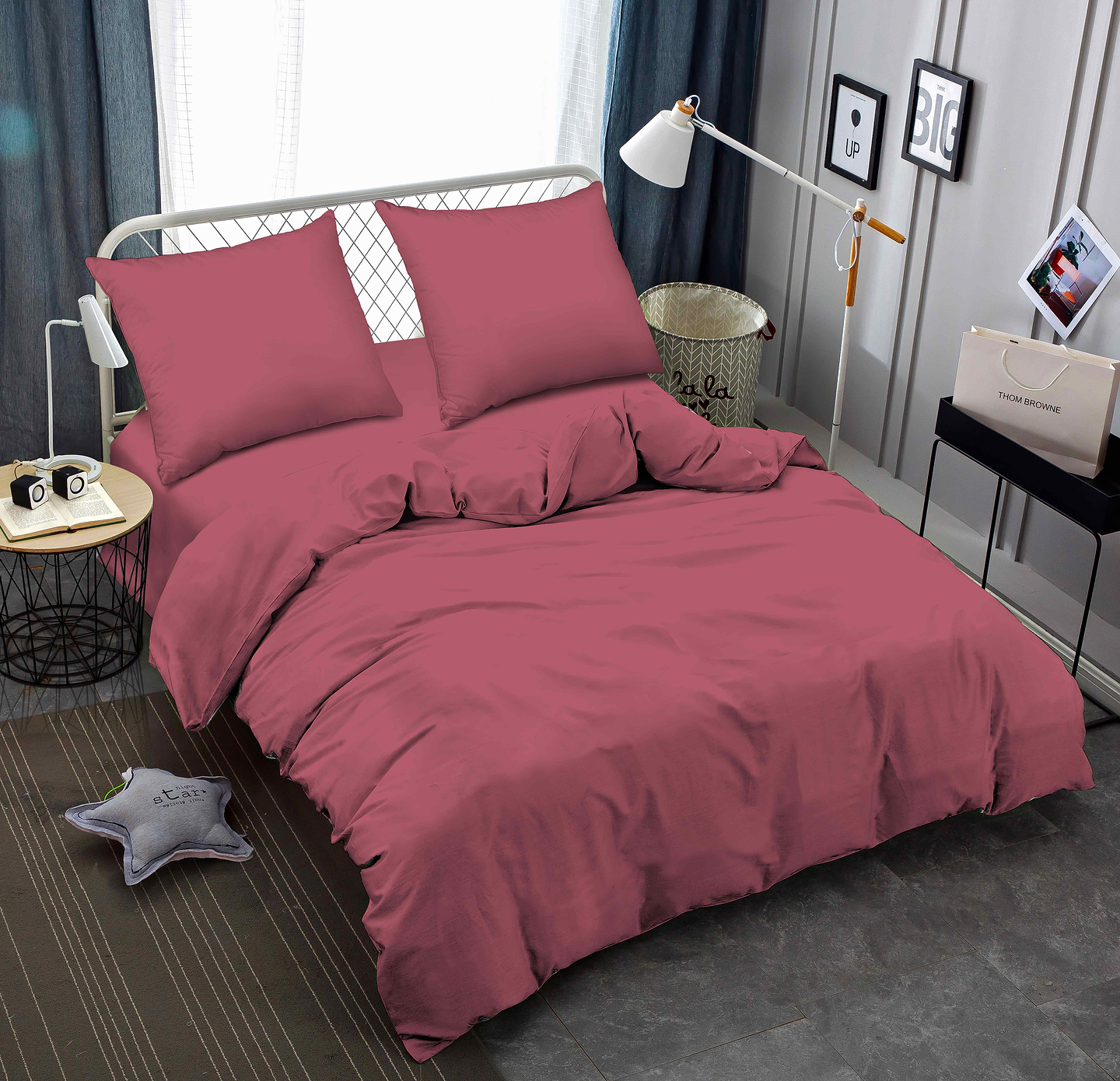 Комплект постельного белья Zastelli Earth Red жатка 200х220 см красный (18-1631)