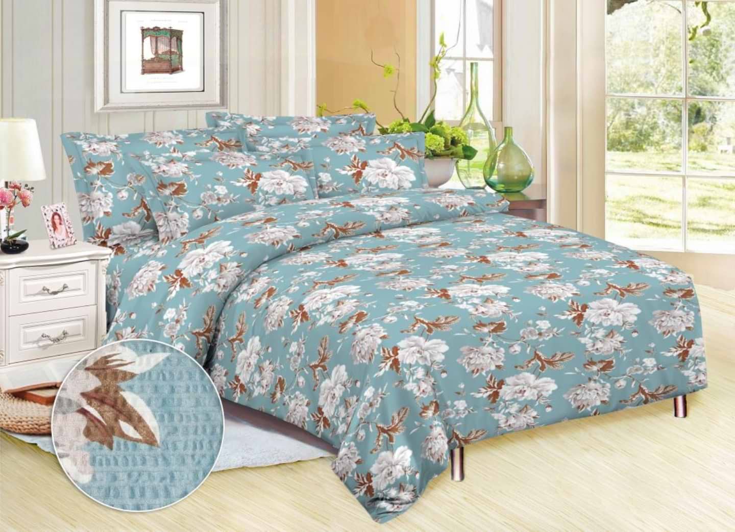 Комплект постельного белья Zastelli 11480 Цветы 200х220 см разноцветный (13868)