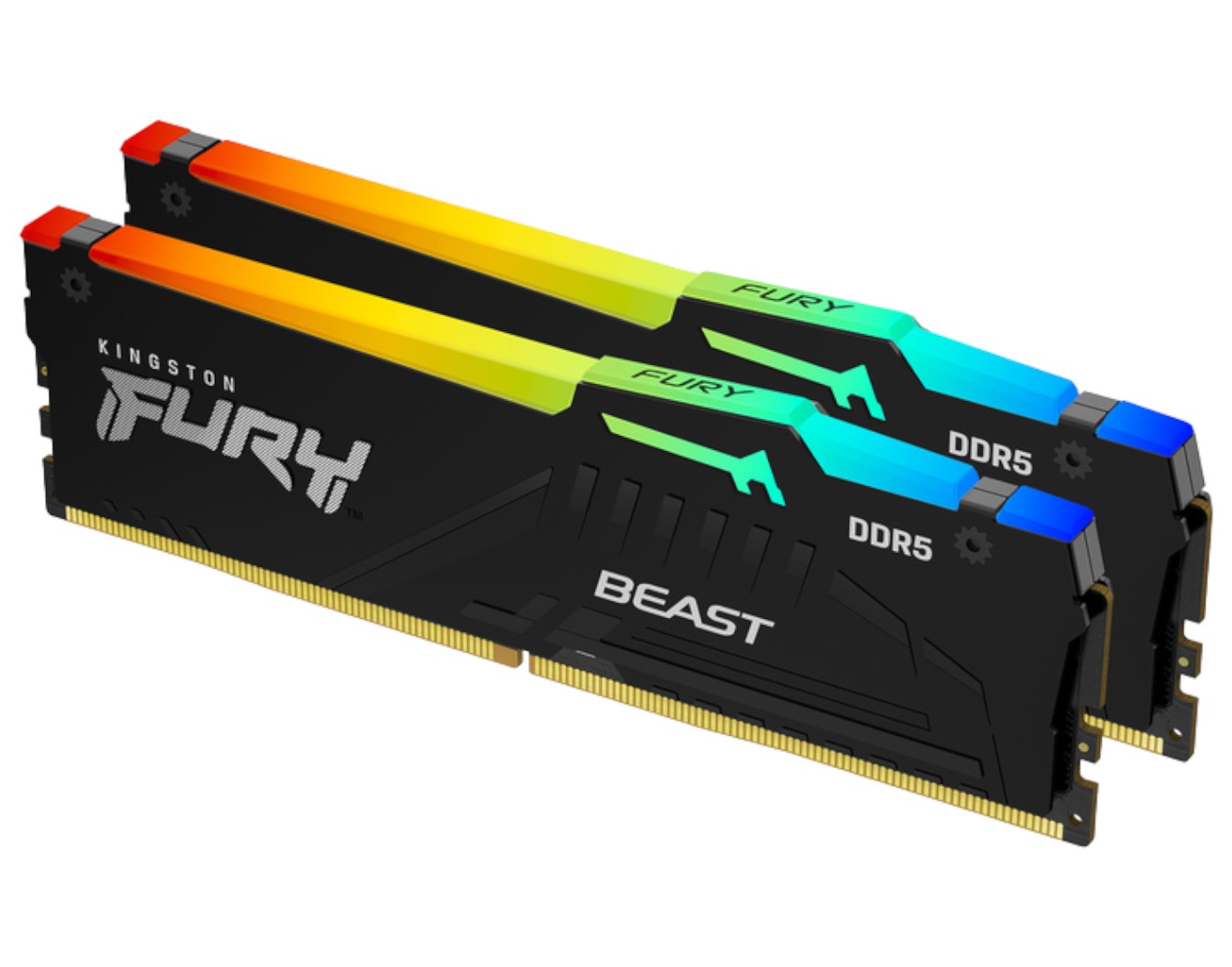 Фото - Память DDR Kingston 16GB DDR5 CL30 DIMM FURY Beast RGB EXPO (KF560C30BBEAK2-16)