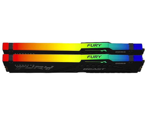 Фото - Память DDR Kingston 16GB DDR5 CL30 DIMM FURY Beast RGB EXPO (KF560C30BBEAK2-16)